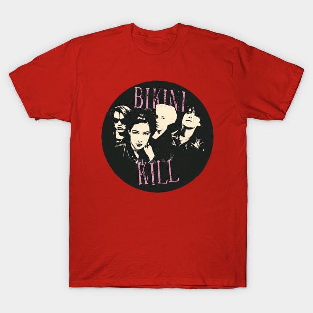 Band Bikini Kill T-Shirt by trippy illusion